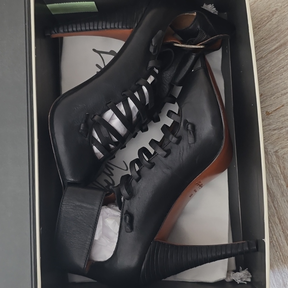 Elizabeth and James Leather High Heels